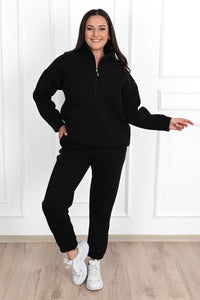 Dres damski plus size z ociepleniem, gładki 3578-23
