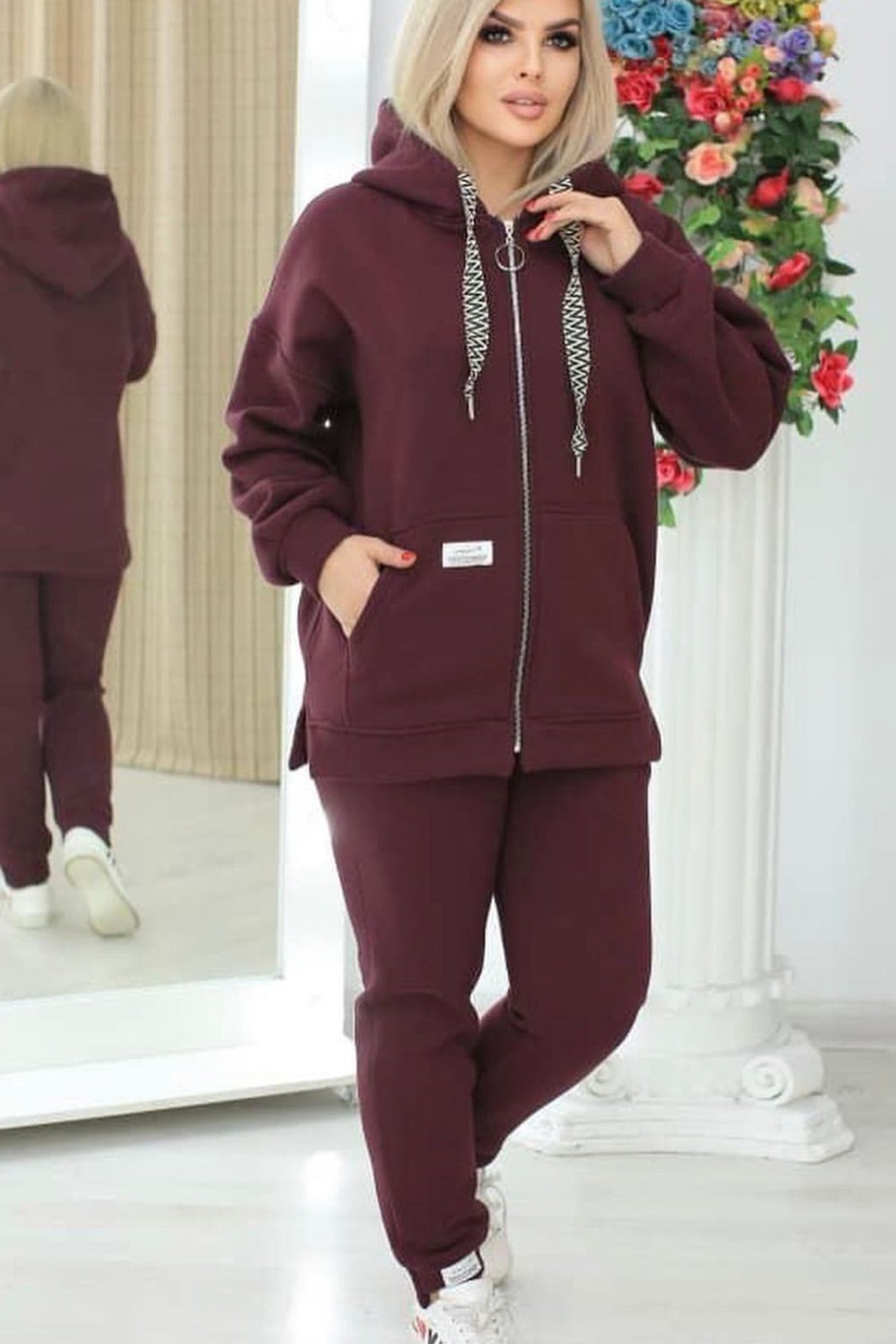 Îmbrăcăminte, Trening dama marimi mari vatuit Collection 3582-23, bigsize.ro