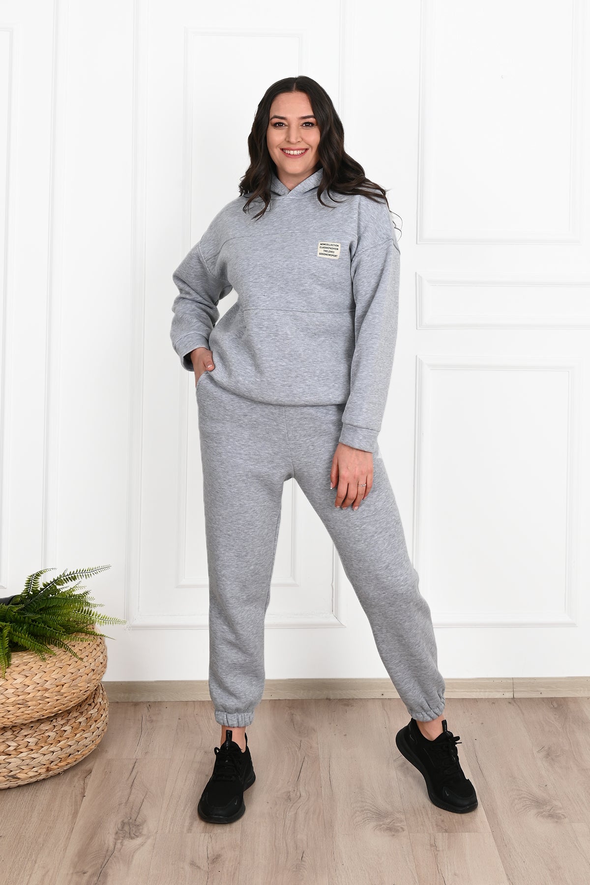 Dres damski plus size z ociepleniem Classic 3588-23