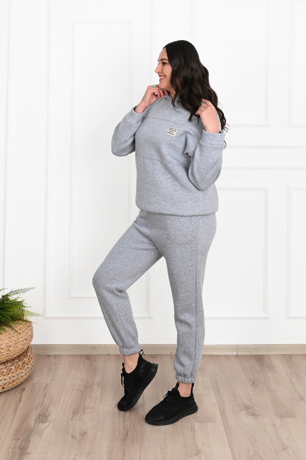 Dres damski plus size z ociepleniem Classic 3588-23