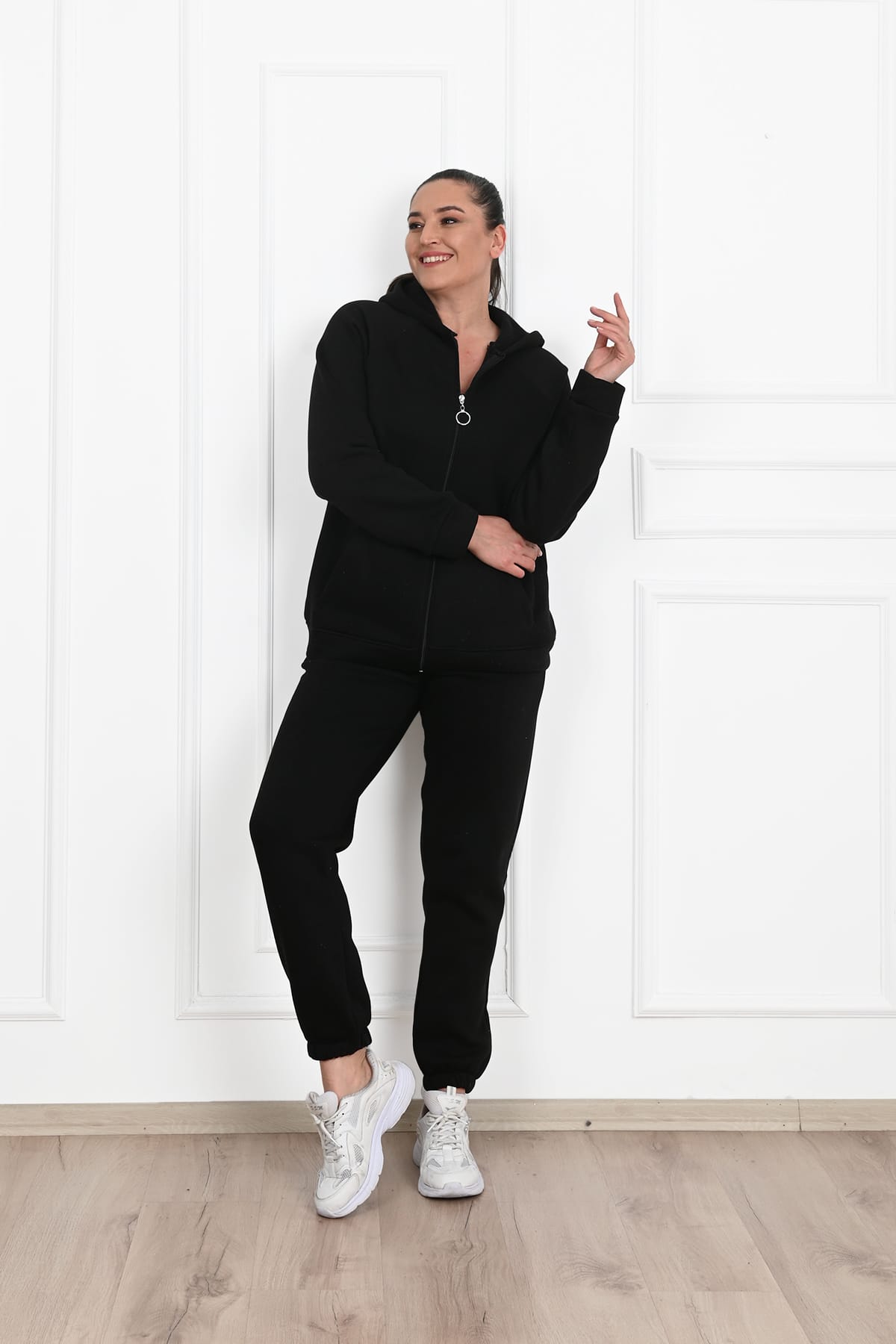 Dres damski plus size z ociepleniem 3601-23