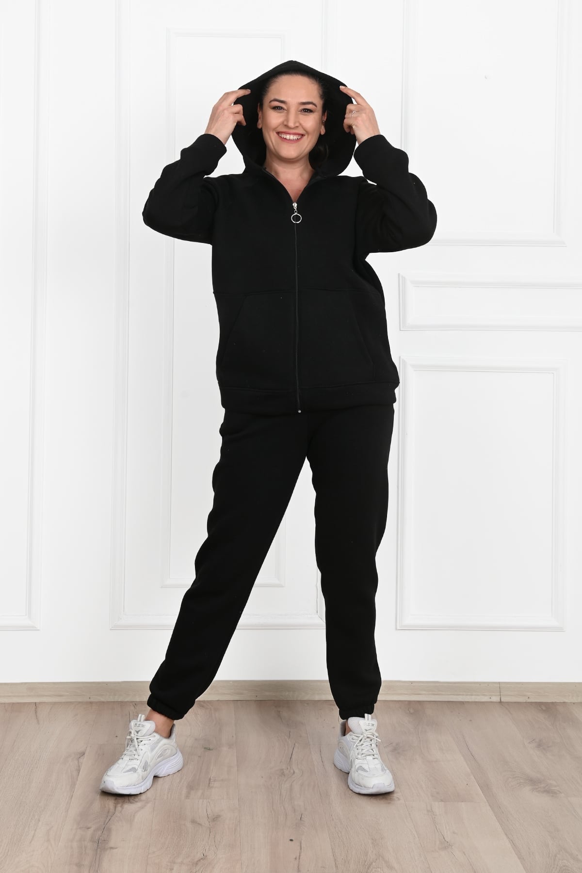 Dres damski plus size z ociepleniem 3601-23