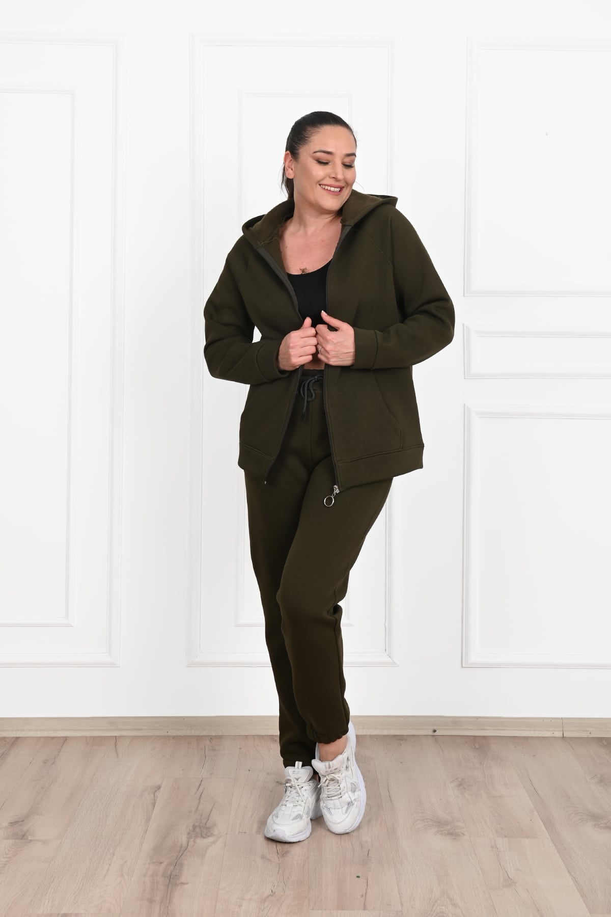 Dres damski plus size z ociepleniem 3601-23