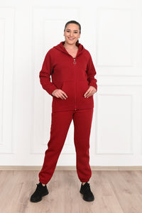 Dres damski plus size z ociepleniem 3601-23