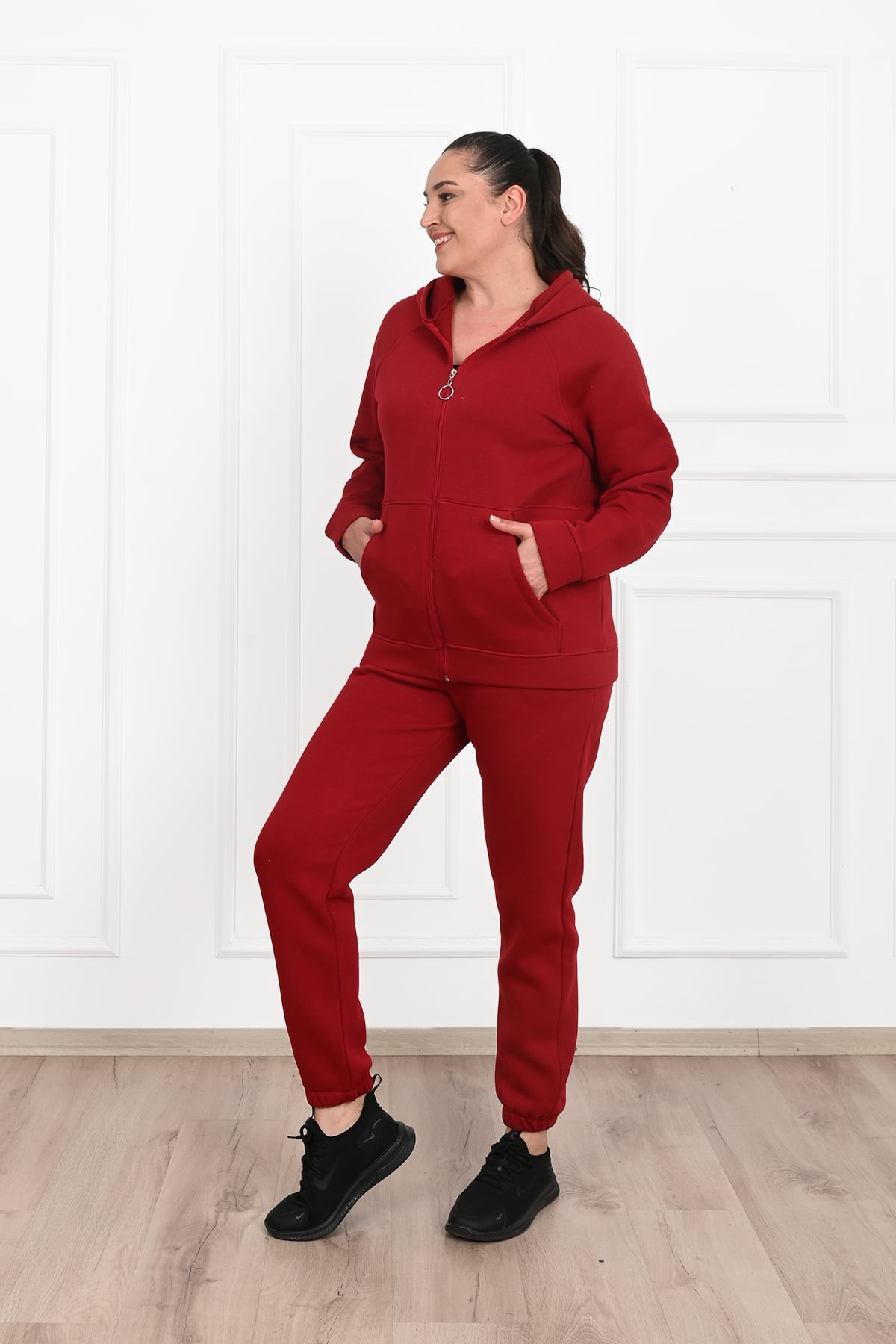 Dres damski plus size z ociepleniem 3601-23