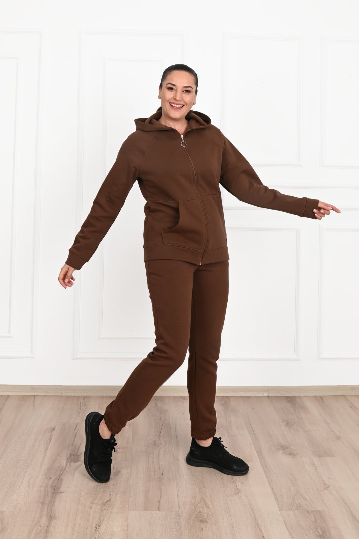 Dres damski plus size z ociepleniem 3601-23