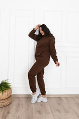 Dres damski plus size z ociepleniem gładki 3602-23
