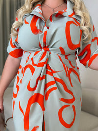 Sukienka damska plus size 371