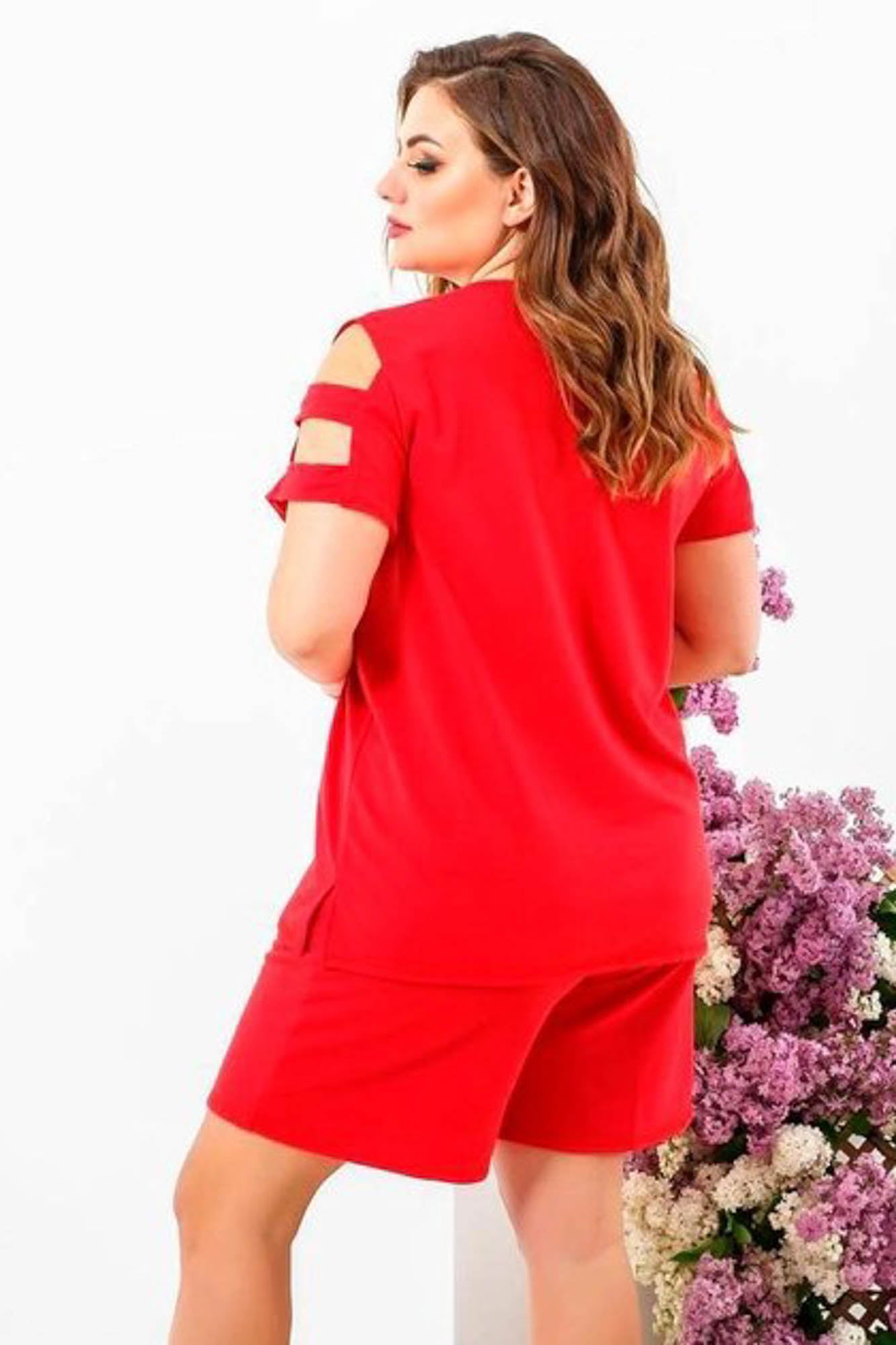 Dres damski plus size Biały 3802-23