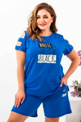 Dres damski plus size Biały 3802-23