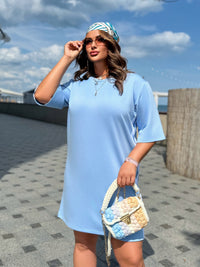 Sukienka damska plus size 383