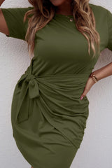 Rochie dama marimi mari cordon petrecut 5079-22