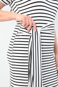 Sukienka damska w paski plus size 5082