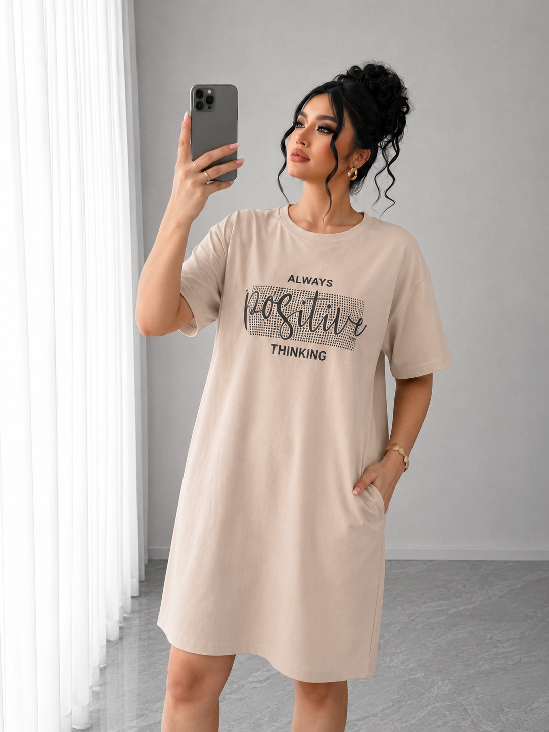 Rochie dama marimi mari Positive 5097-22