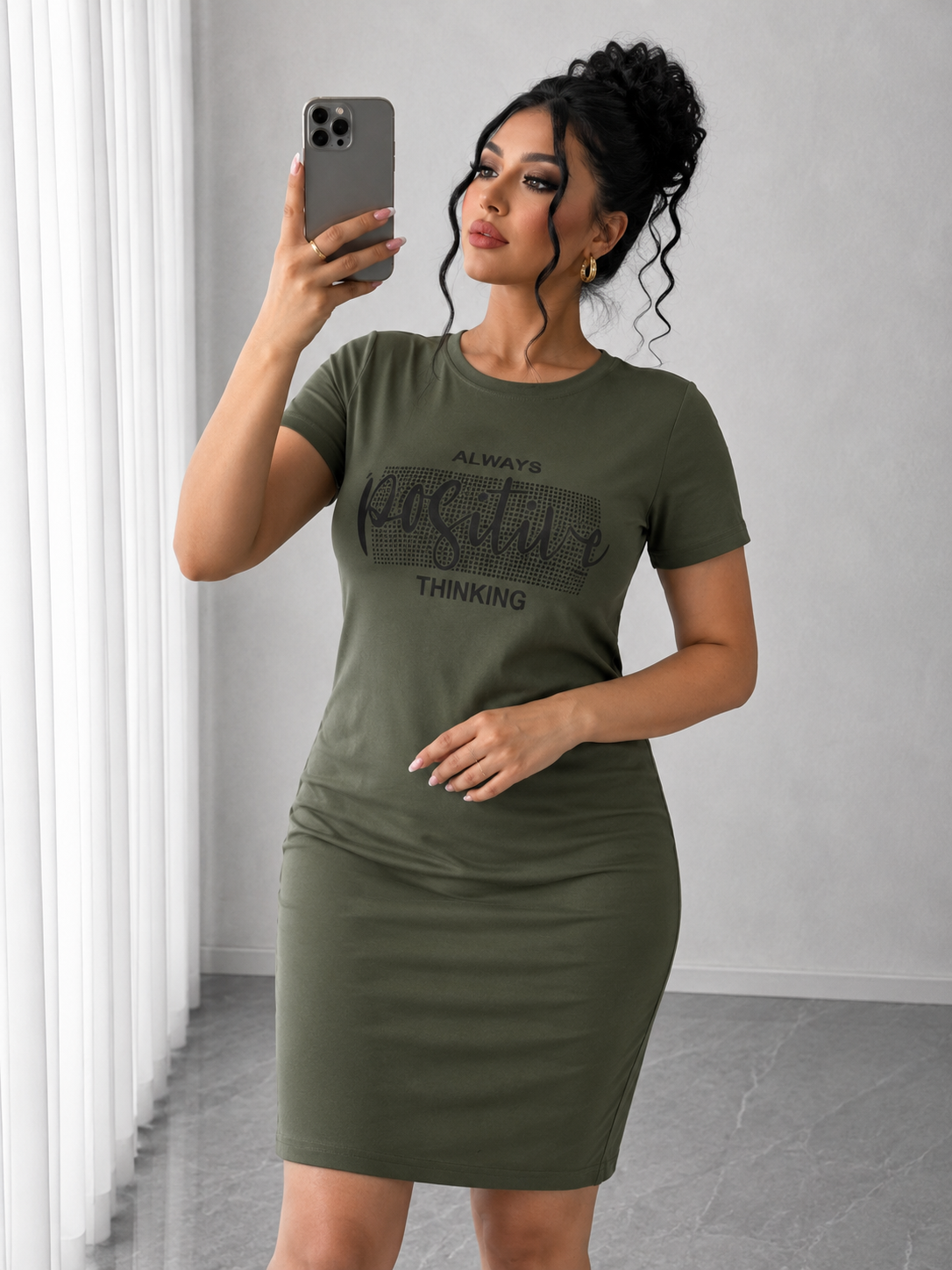 Rochie dama marimi mari Positive 5097-22