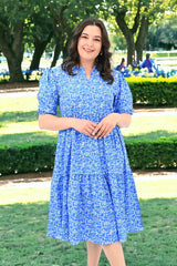 Sukienka damska plus size z krótkim rękawem 5230