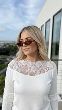 Bluzka koronkowa damska w dużym rozmiarze 1449-23