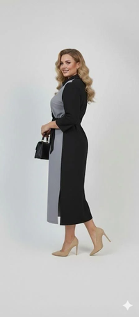 Sukienka damska plus size 2202