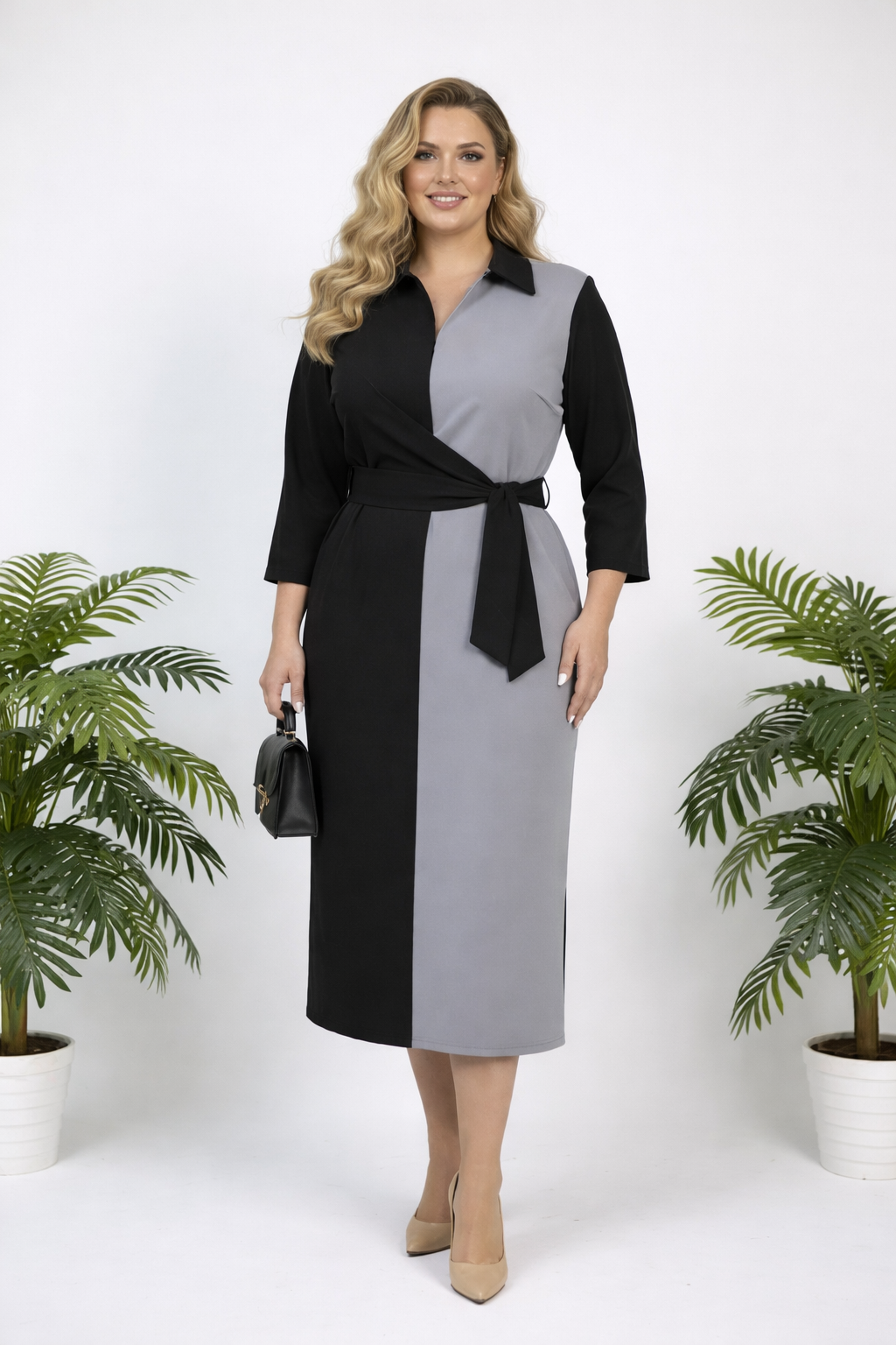 Sukienka damska plus size 2202