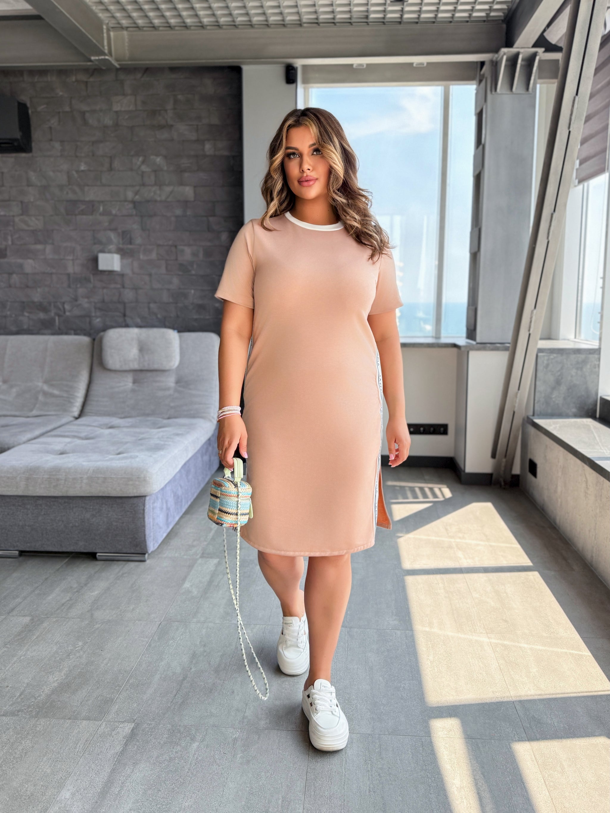 Sukienka damska plus size 5447