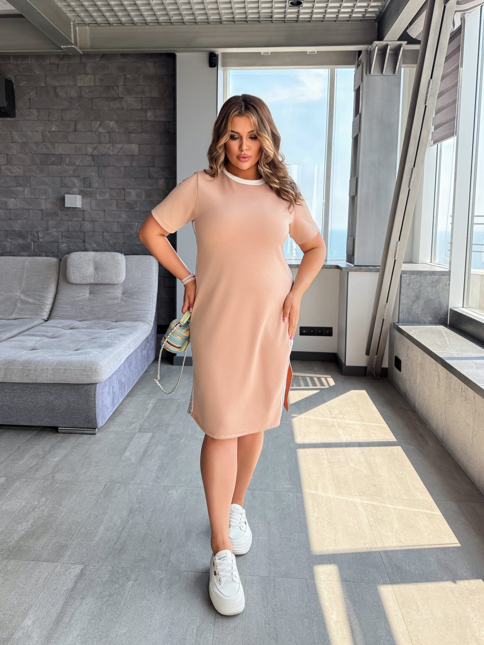 Sukienka damska plus size 5447