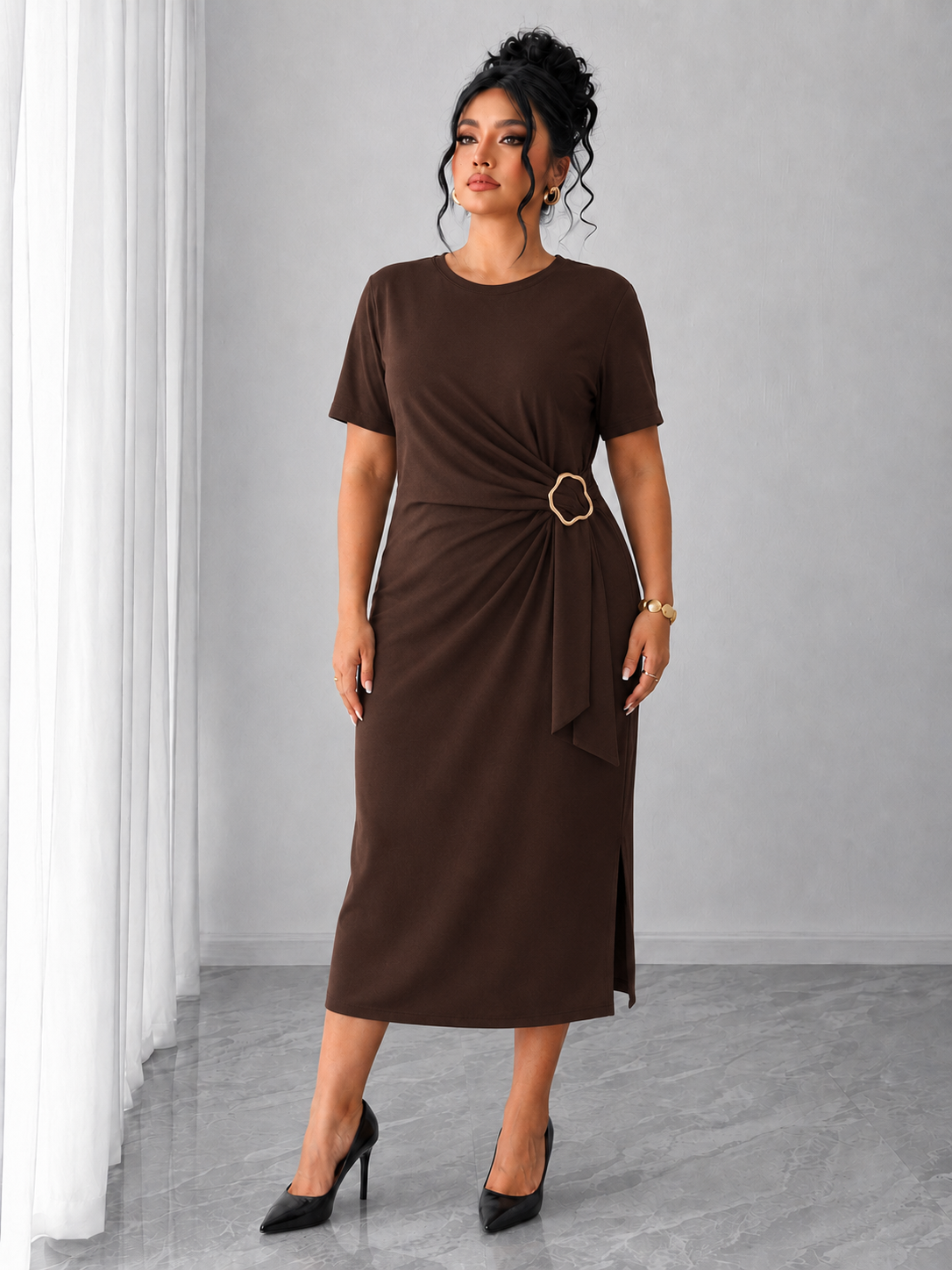 Sukienka damska plus size 2202