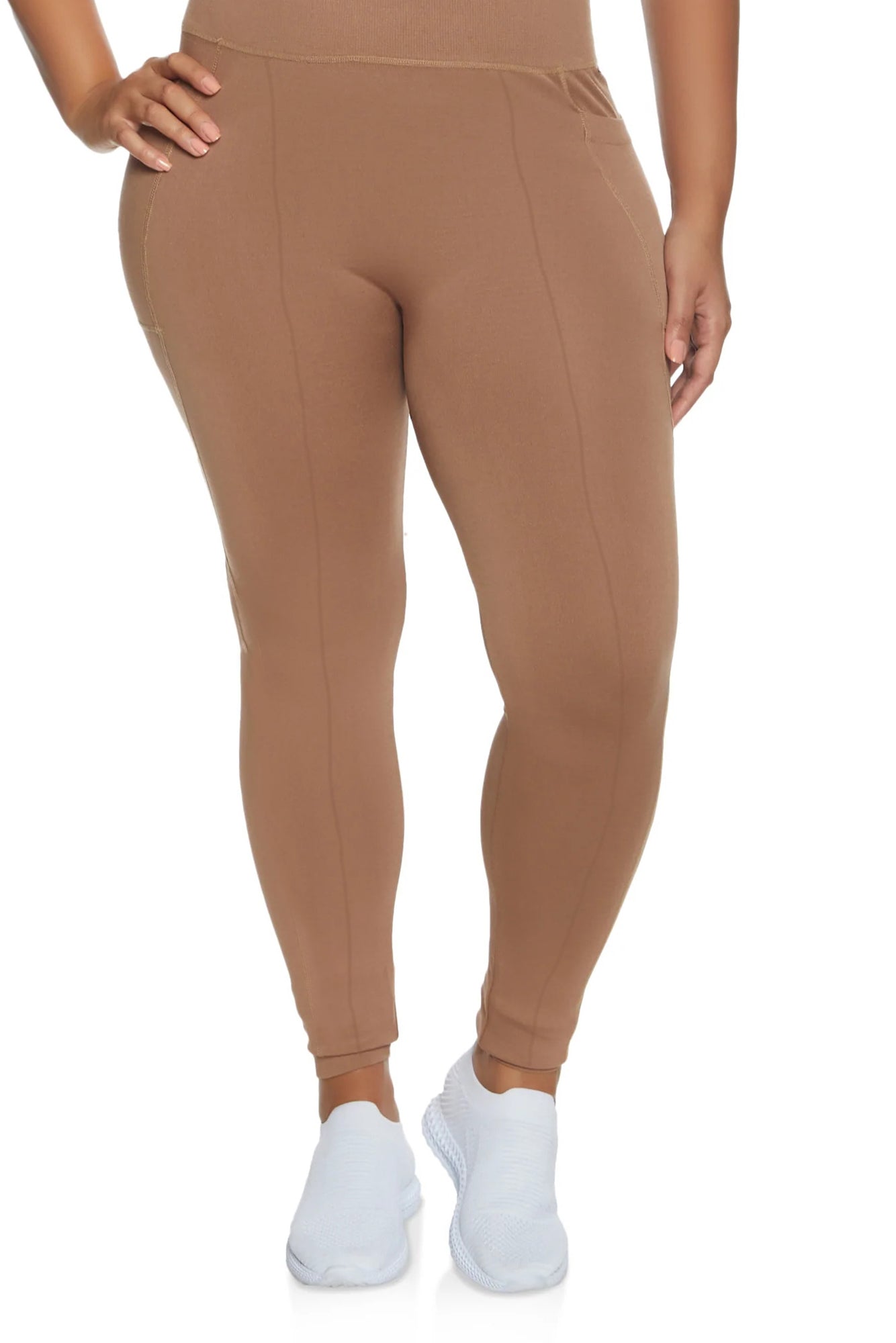 Rajstopy damskie plus size z przeszyciami 6044-23