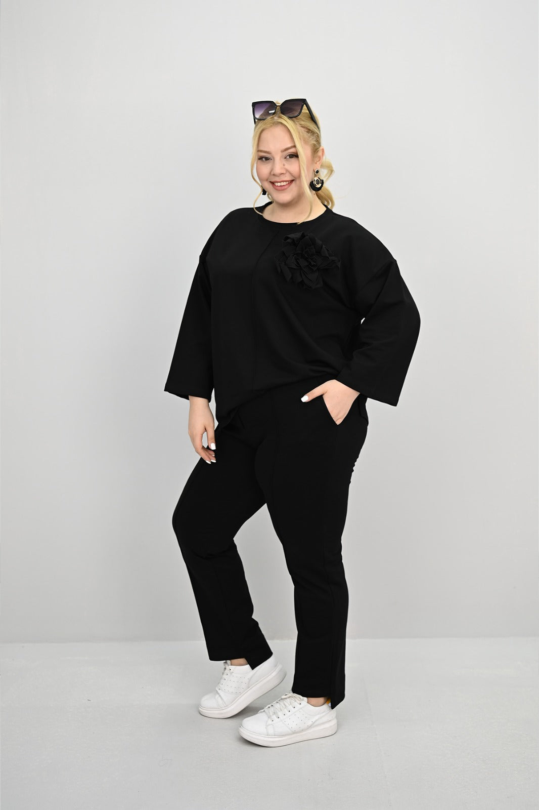 Dres damski duży rozmiar 8182