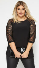 Bluzka koronkowa damska w dużym rozmiarze 1449-23