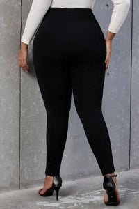 Pantaloni dama marimi mari cu nasturi 6246