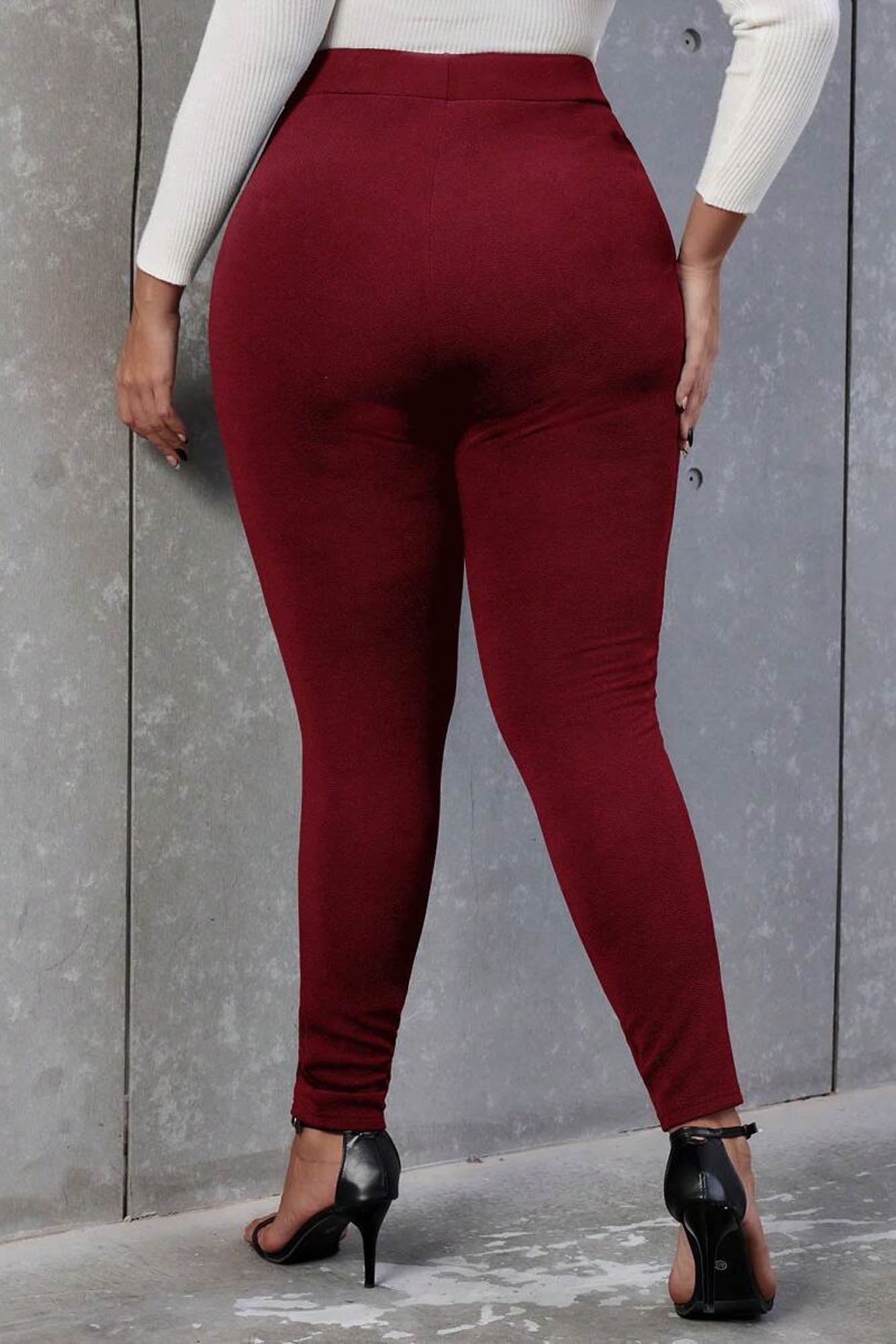 Pantaloni dama marimi mari cu nasturi 6246