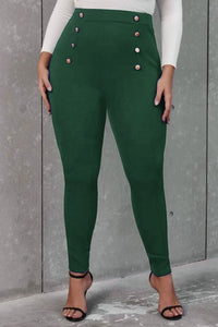 Pantaloni dama marimi mari cu nasturi 6246