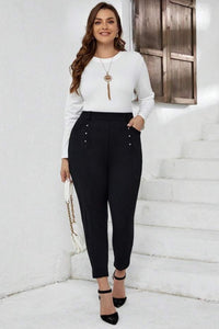 Spodnie damskie w dużych rozmiarach 6258