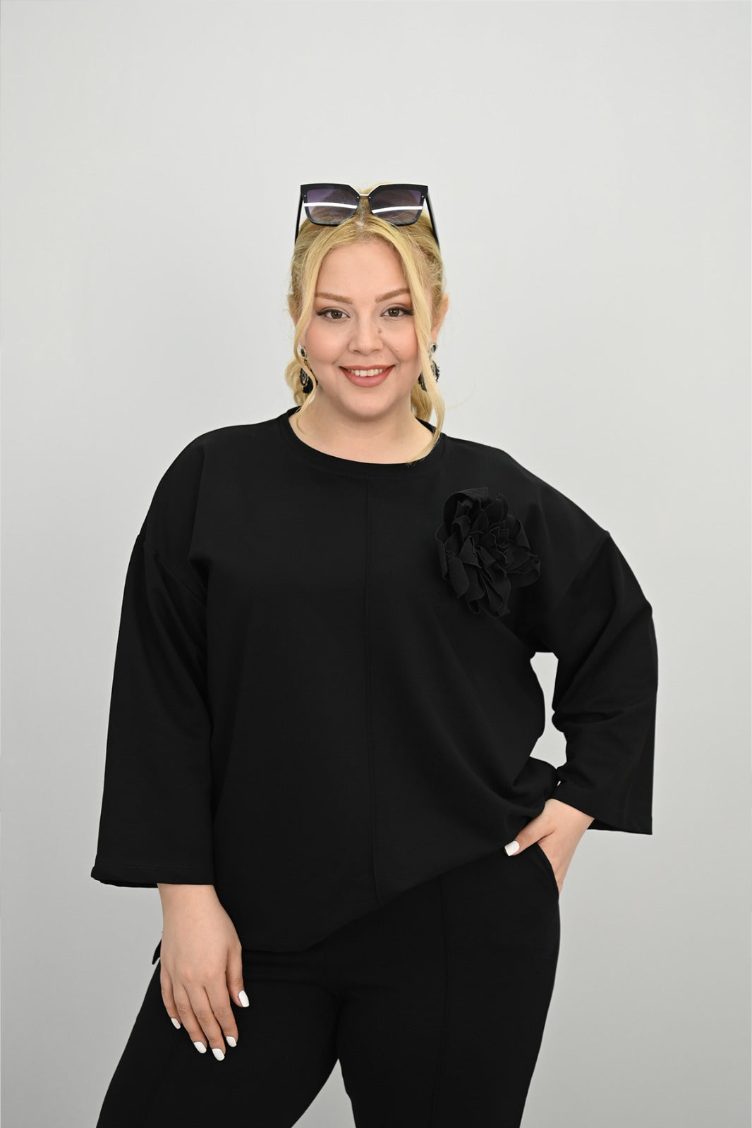 Dres damski duży rozmiar 8182