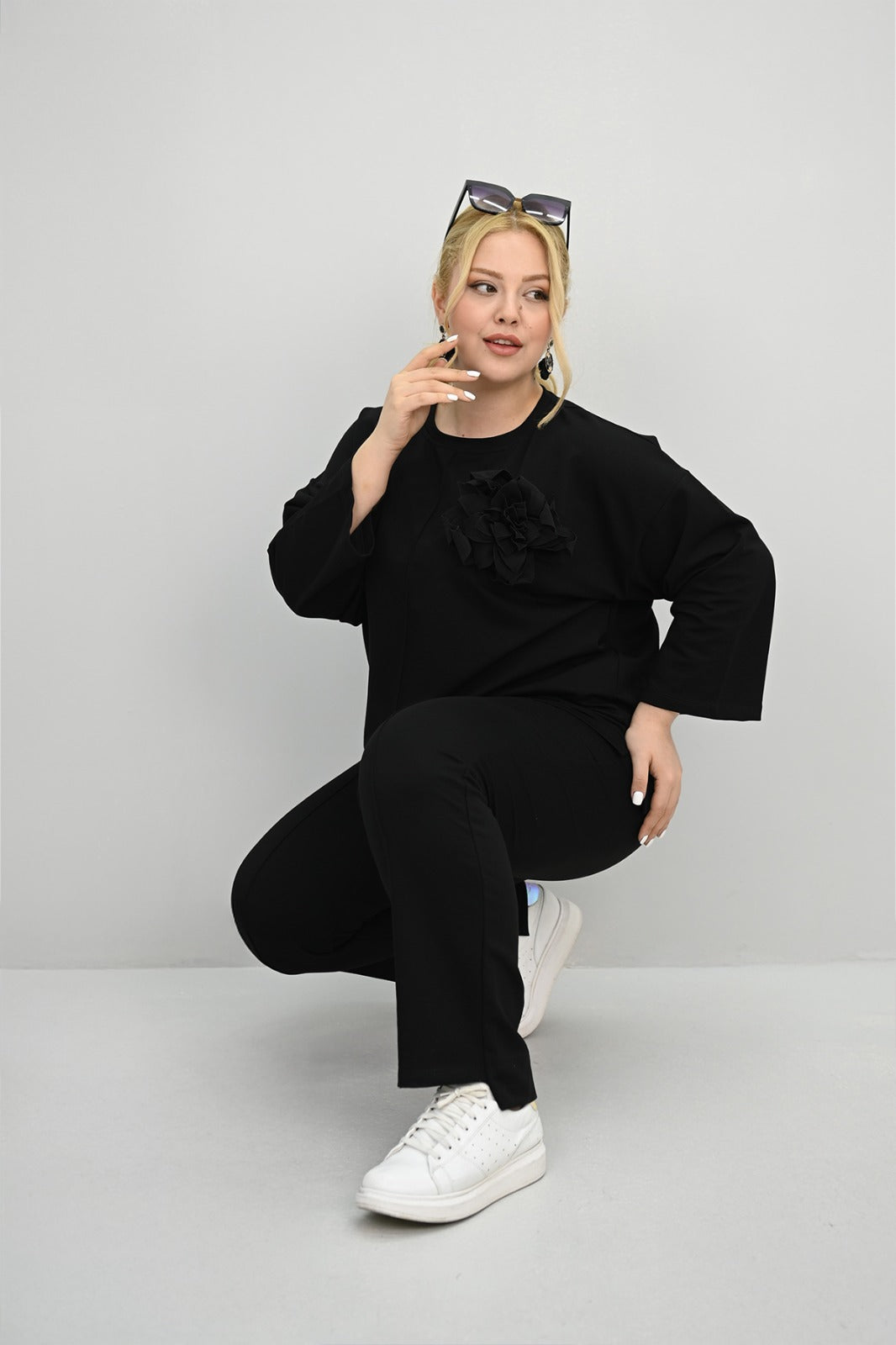 Dres damski duży rozmiar 8182