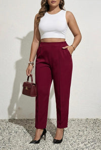 Spodnie damskie w dużych rozmiarach 6228-23