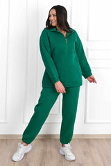 Dres damski plus size z ociepleniem, gładki 3578-23