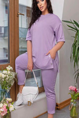 Damskie dresy plus size, podstawowe modele 8009-23