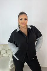 Dres damski plus size z kurtką 8034