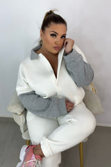 Dres damski plus size z kurtką 8034