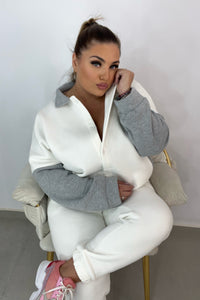 Dres damski plus size z kurtką 8034