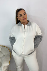 Dres damski plus size z kurtką 8034