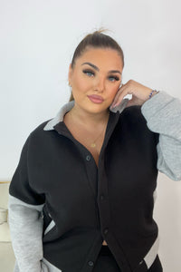 Dres damski plus size z kurtką 8034