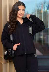 Dres damski plus size z kieszenią 8039
