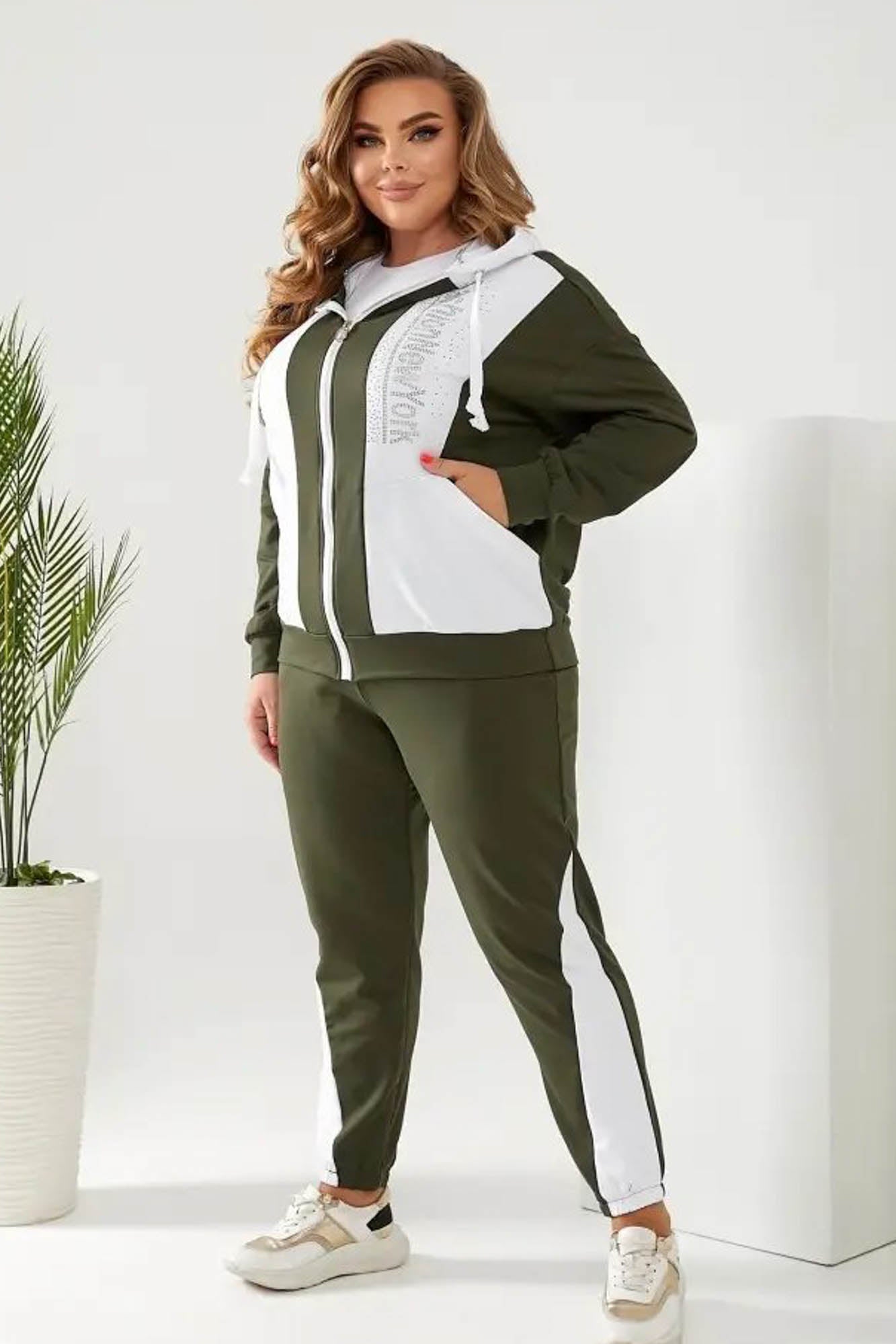 Dres damski duży rozmiar NY 8043-23