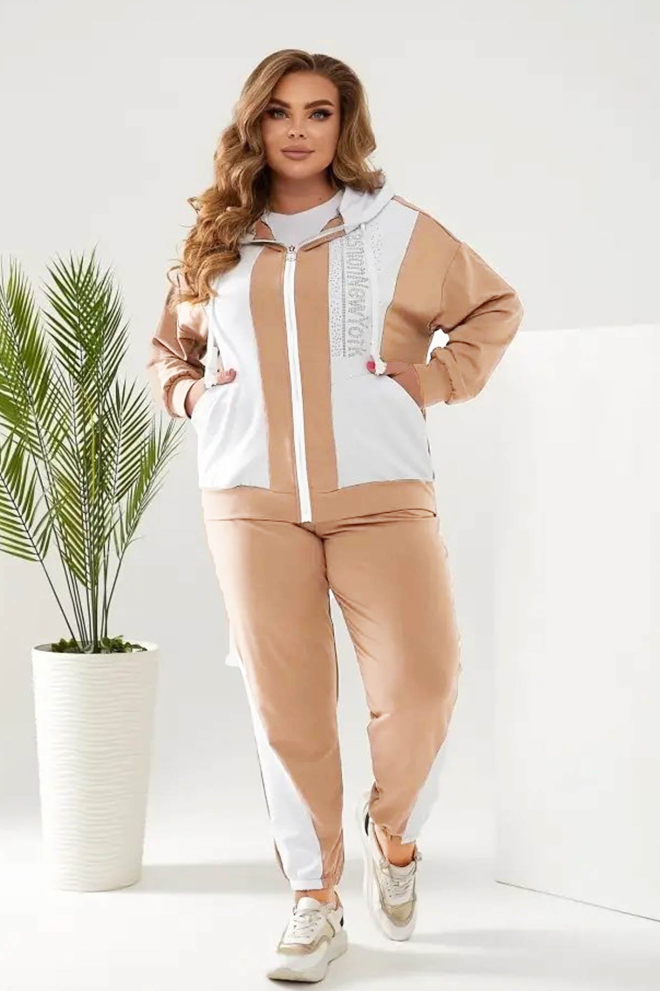 Dres damski duży rozmiar NY 8043-23