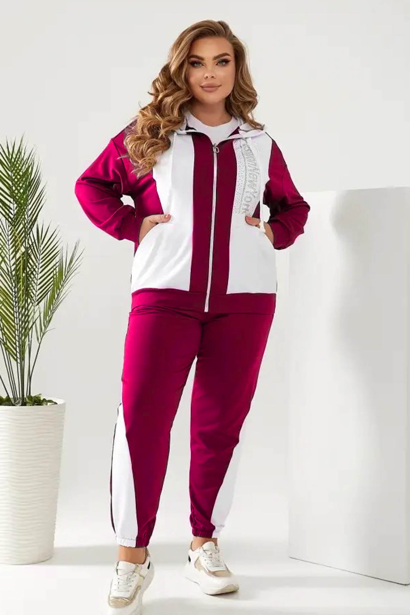 Dres damski duży rozmiar NY 8043-23