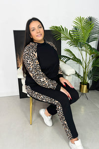 Trening dama marimi mari cu imprimeu animal print 8048