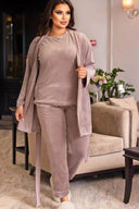 Trening dama marimi mari 3 piese catifea 8073-24