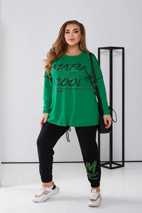 Dres damski duże rozmiary 8074-24 Mafia